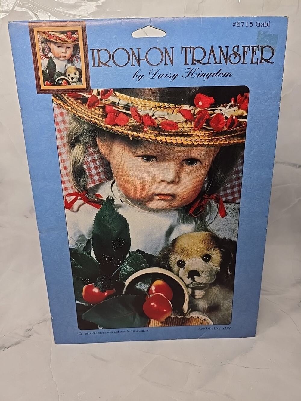 1992 Daisy Kingdom Iron-On Transfer 6715 Gabi